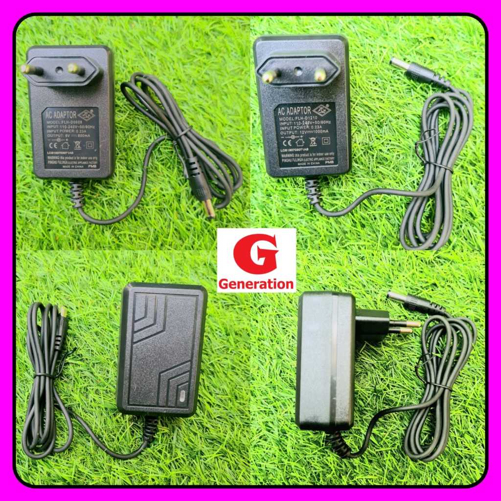 Adaptor Charger / Adaptor Mainan Mobil Aki - 6Volt 12Volt Merk PMB