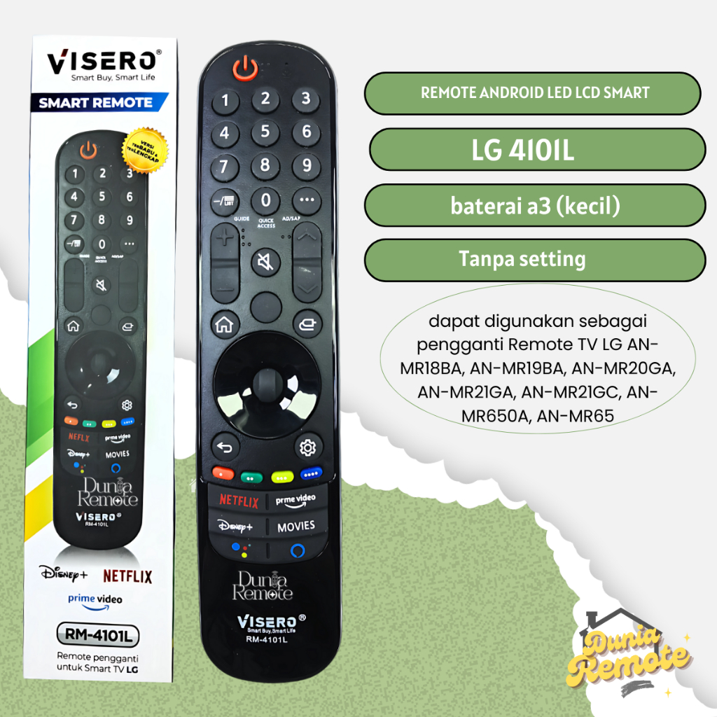Langsung Connect Remot Remote TV LG Android 4101L Visero remote pintar LED LCD ANMR21 ANMR 22 ANMR 2