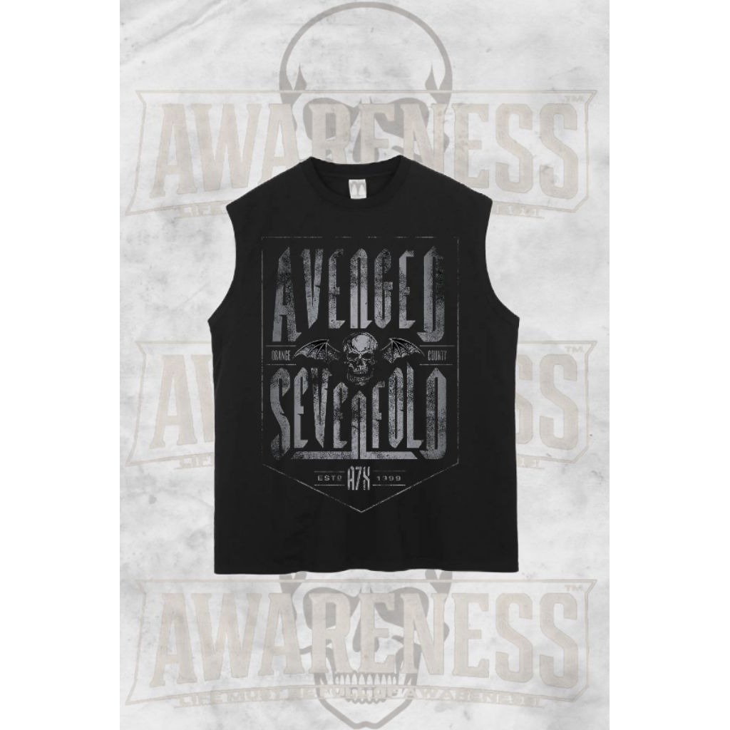 AWARENESS- Tshirt singlet lekbong pria kekinian terbaru hitam keren