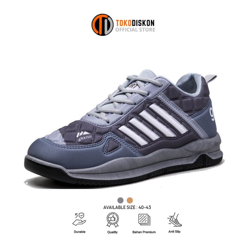 𝗧𝗢𝗞𝗢𝗗𝗜𝗦𝗞𝗢𝗡 Sepatu Olahraga Sneakers Outdoor Sporty Pria type modern Simple Kekinian gaxing