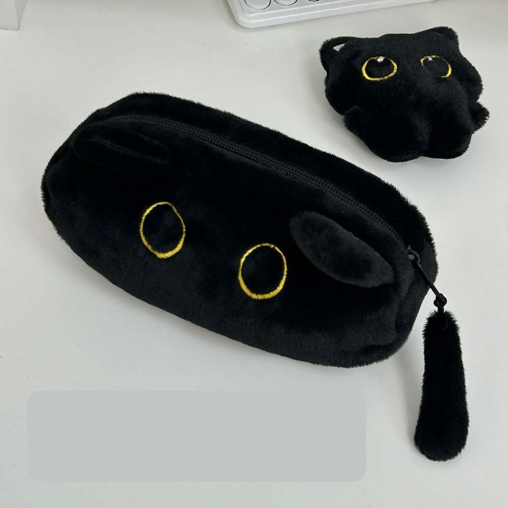 

[Artopia] Tepak Black Cat Wadah Pensil Pencil Case Kucing Hitam Lucu Estetik Korea