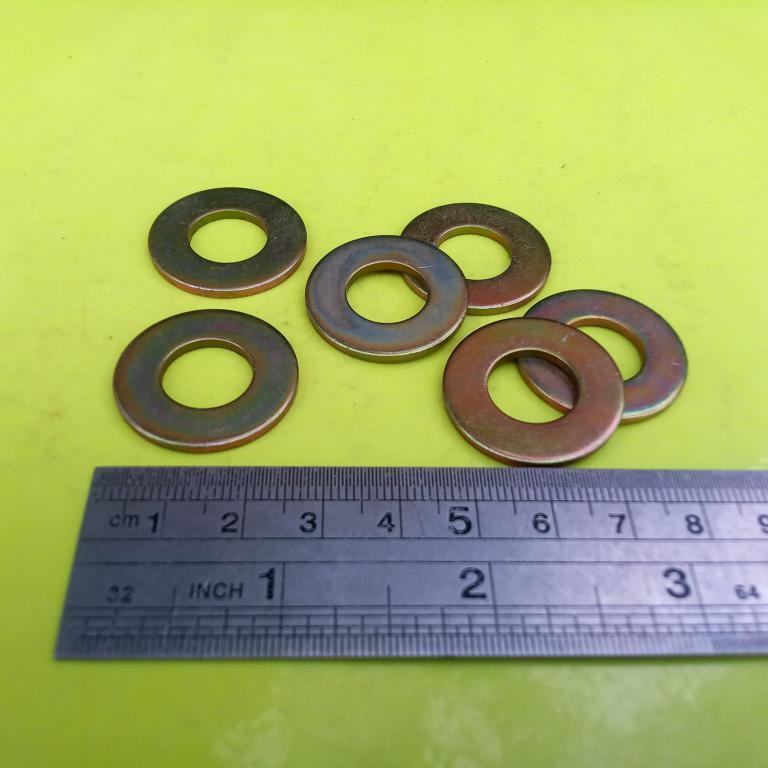 RING PLAT M12 KUNING / RING BAUT KUNCI 16 / RING PLAT KUNING M12 / RING PLAT M12 ZINK / PLATE M12 KU