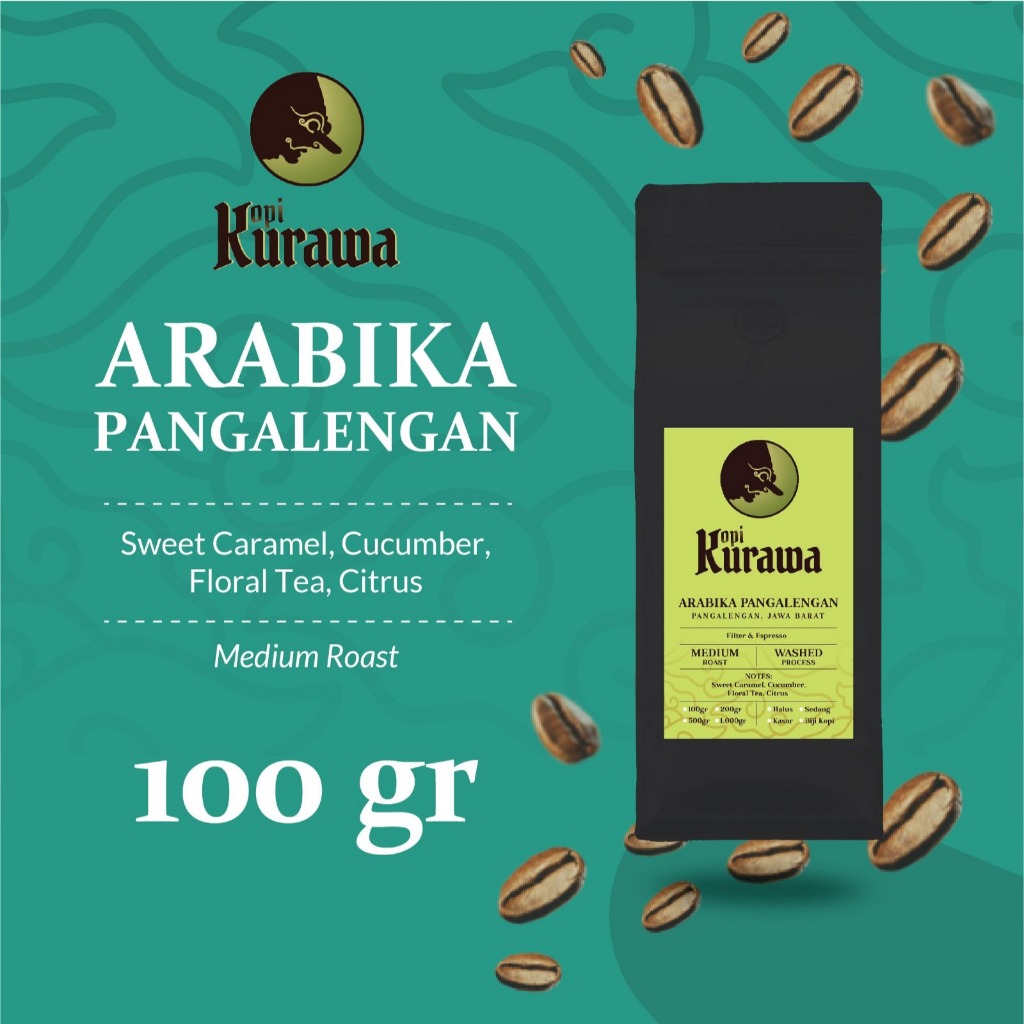 

Kopi Arabika Pangalengan Java Preanger Tilu Arabica Coffee Beans 100gr