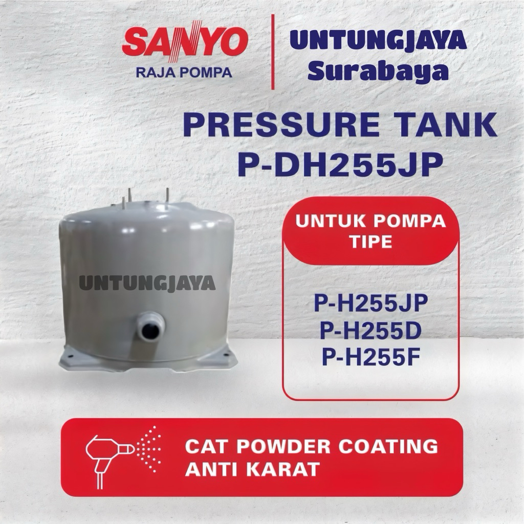 TABUNG SANYO ORIGINAL PH 255 JP PDH 255 JP // PRESSURE TANK SANYO PH255JP PDH 255 JP // JUAL SPAREPA