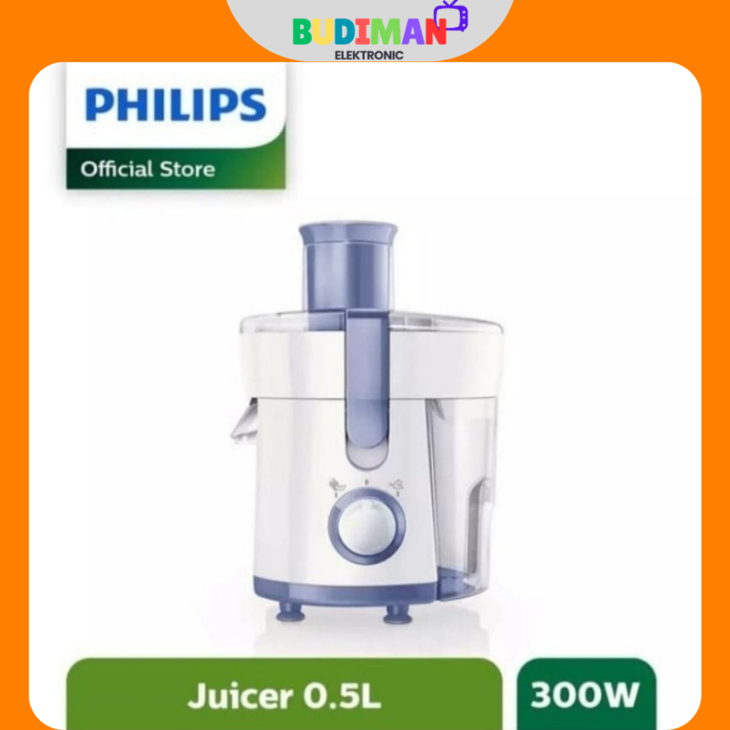 Philips Juicer HR 1811 Pembuat Jus Buah Tanpa Ampas 0.5L