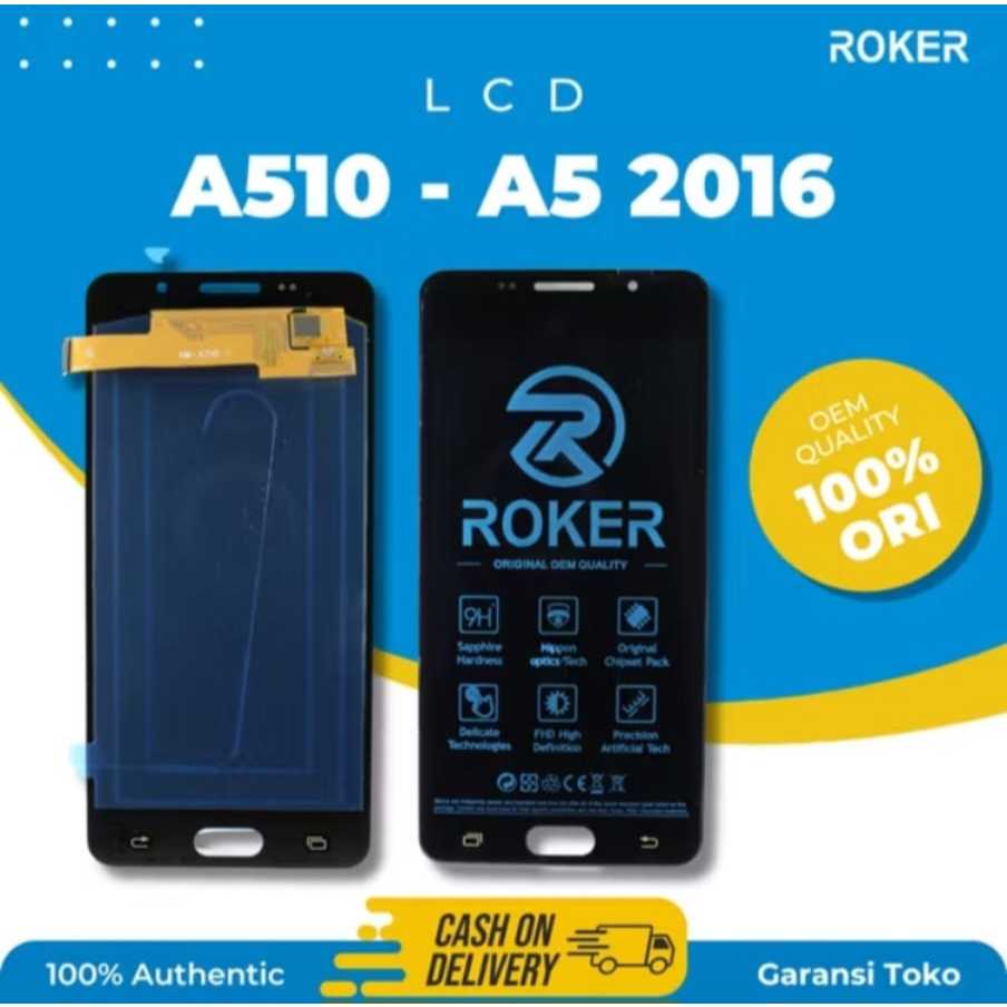ROKER LCD SAMSUNG A510 / A5 2016 / BUKAN OLED FULLSET LCD TOUCHSCREEN