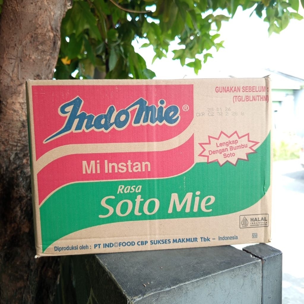 

indomie soto 1 dus/karton isi 40 pcs mie kuah instan