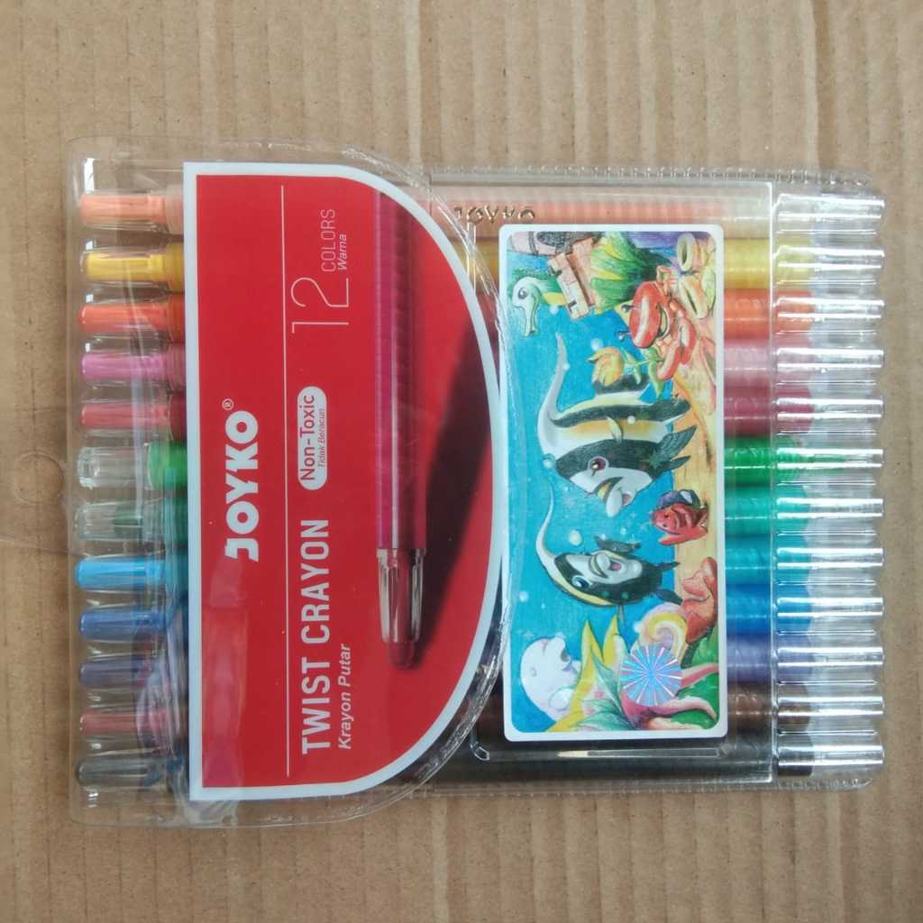 

Crayon Putar Panjang 12 Warna Twist Crayon