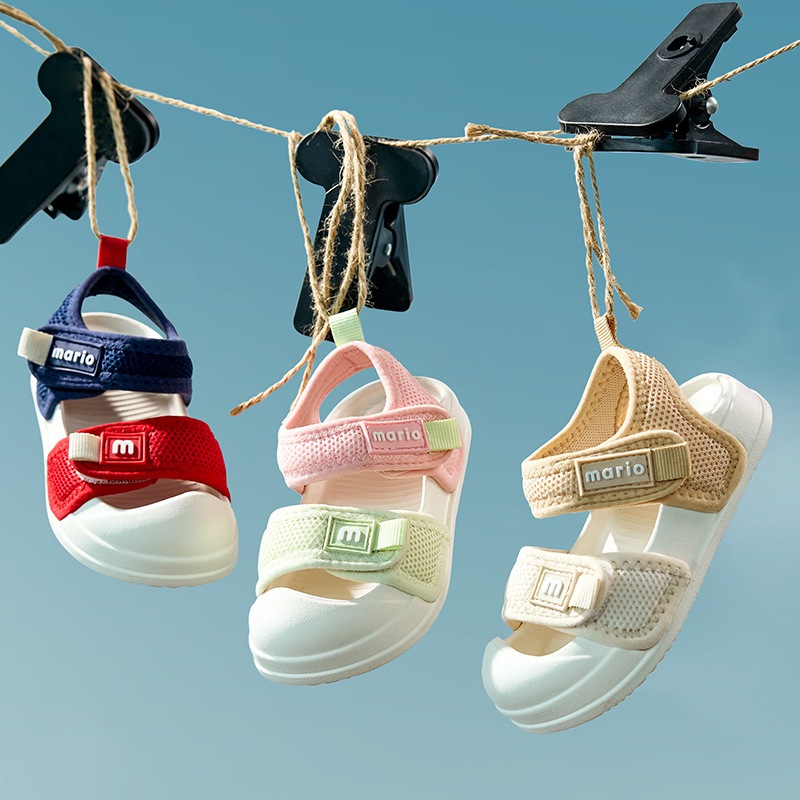 Sepatu Sandal Anak Laki Laki Perempuan Cheerful Mario Bahan Eva Lentur 1-5 Tahun