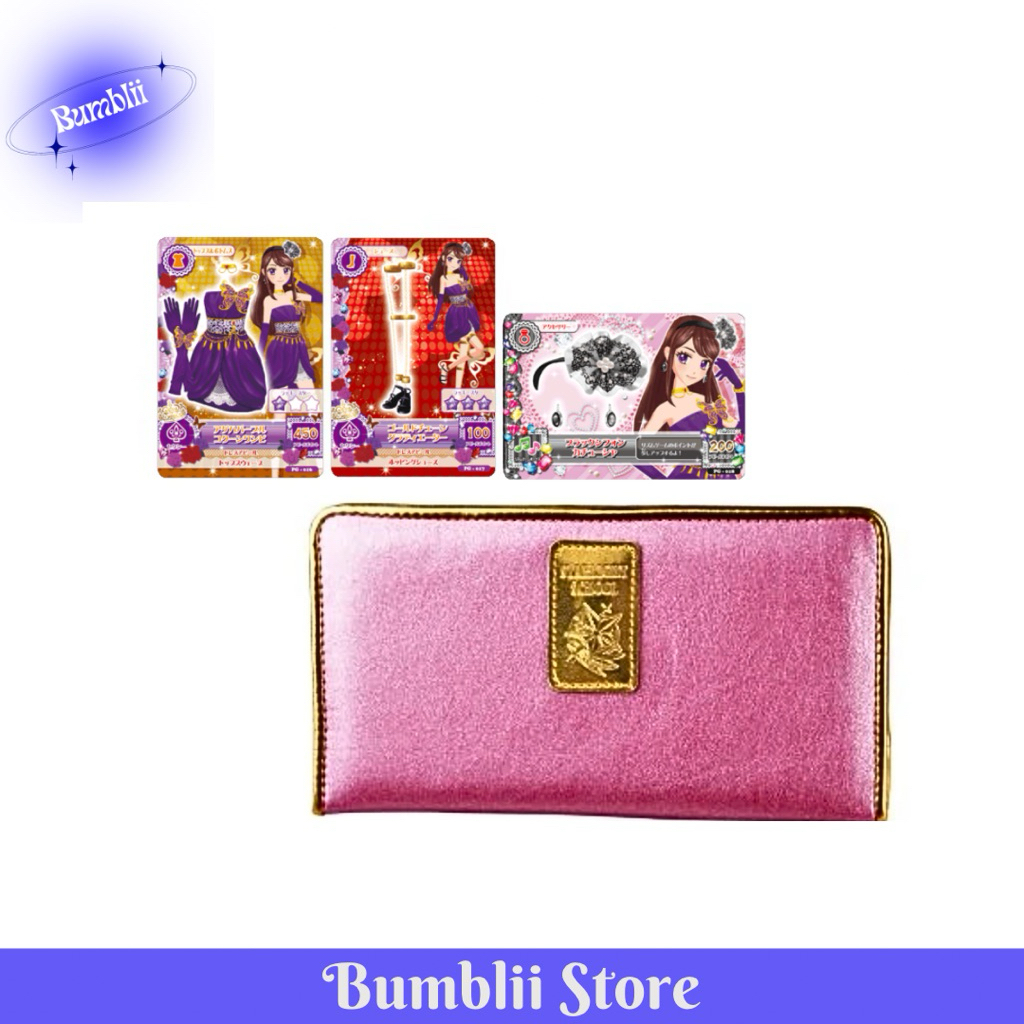 DOMPET AIKATSU DENGAN KARTU OFC MERCH CARD RAN SPICY AGEHA