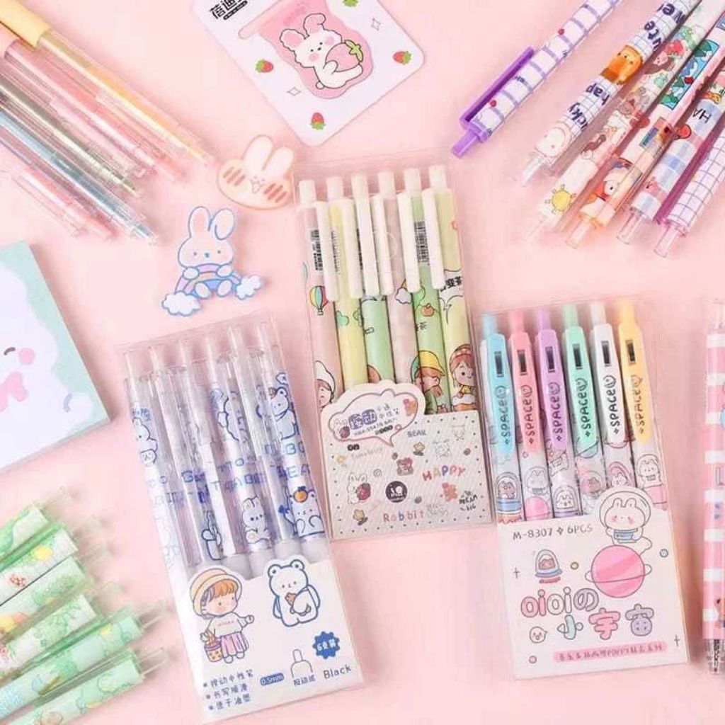 

PULPEN GEL MEKANIK MOTIF CARTOON LUCU / PULPEN 1 PCS KEKINIAN