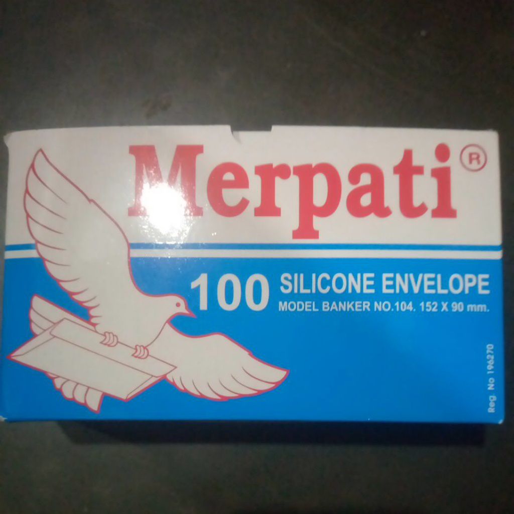 

AMPLOP MERPATI TANGGUNG PUTIH(100pcs)