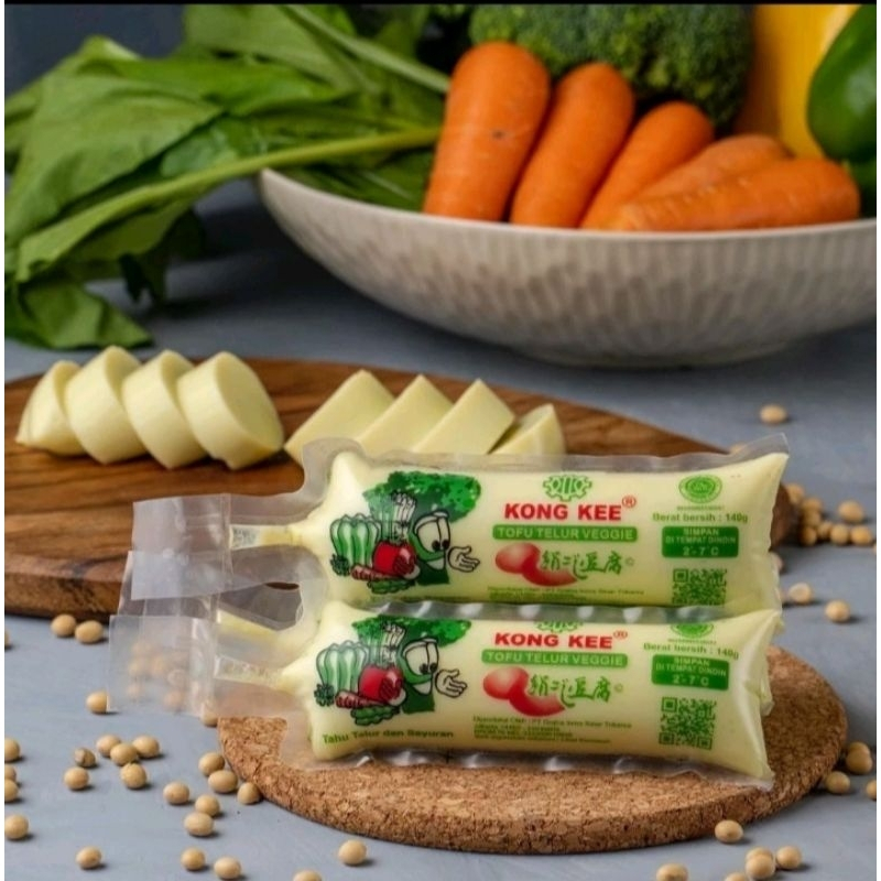 

140Gram Kong Kee Tofu Telur Veggie Halal /Tahu Telor /Khusus di Pekanbaru Saja
