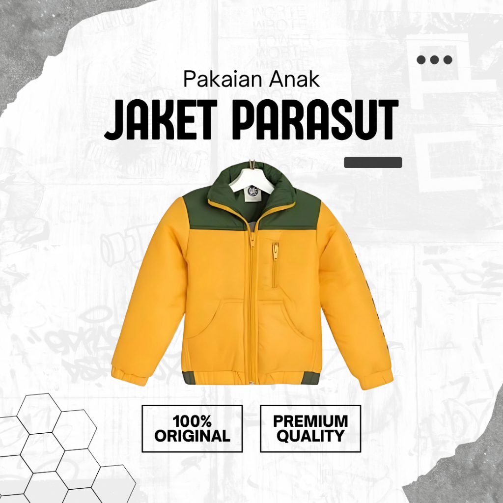 Jaket Parasut anak untuk naik motor (Laki-laki-perempuan)