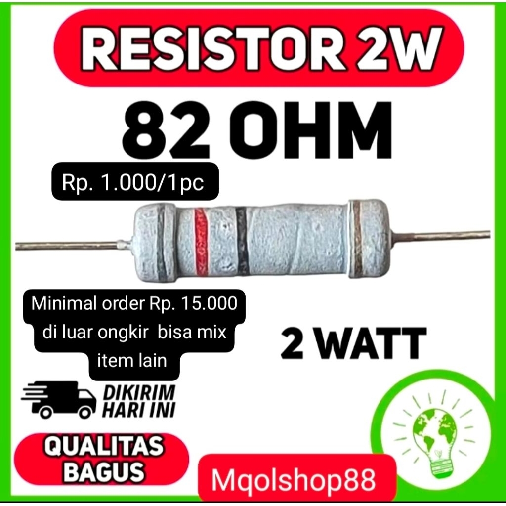 resistor 82ohm 2watt
