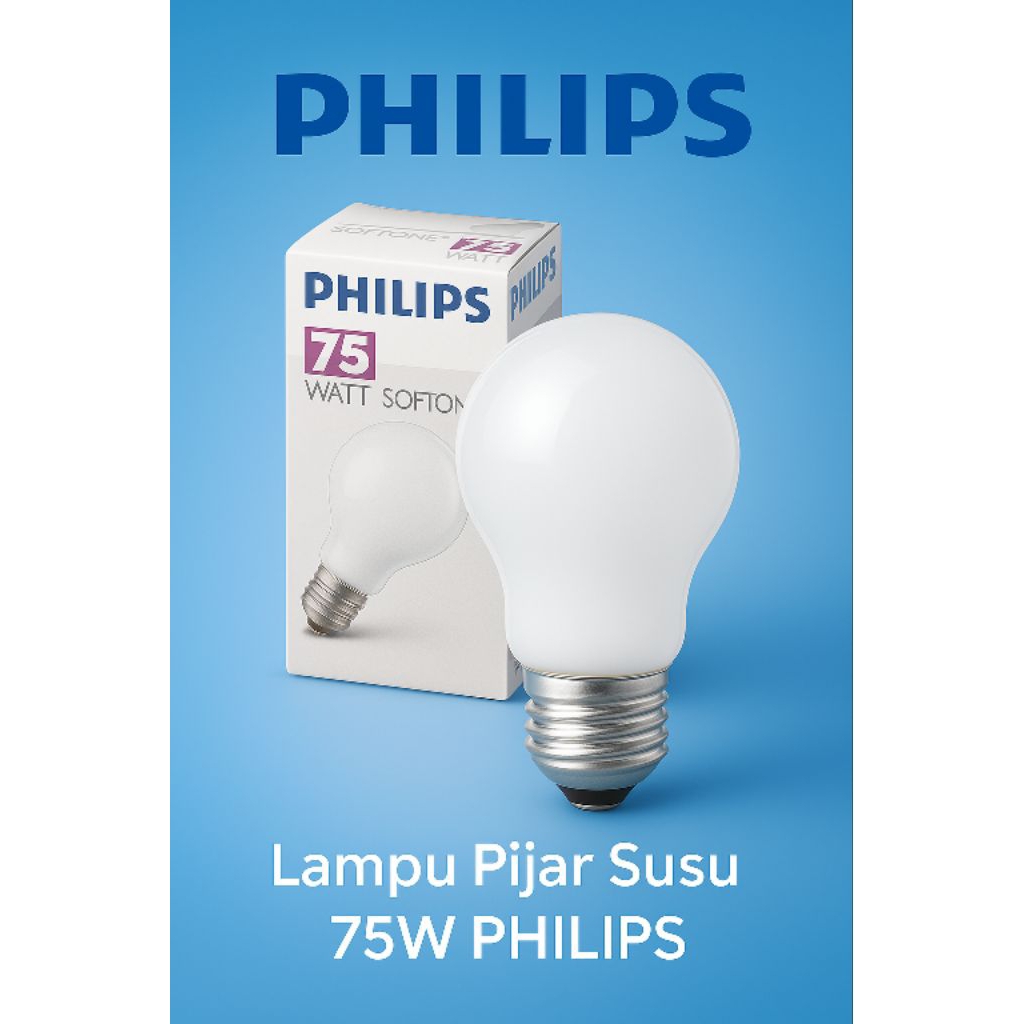 LAMPU PIJAR PENGHANGAT PHILIPS 75WATT KUNING