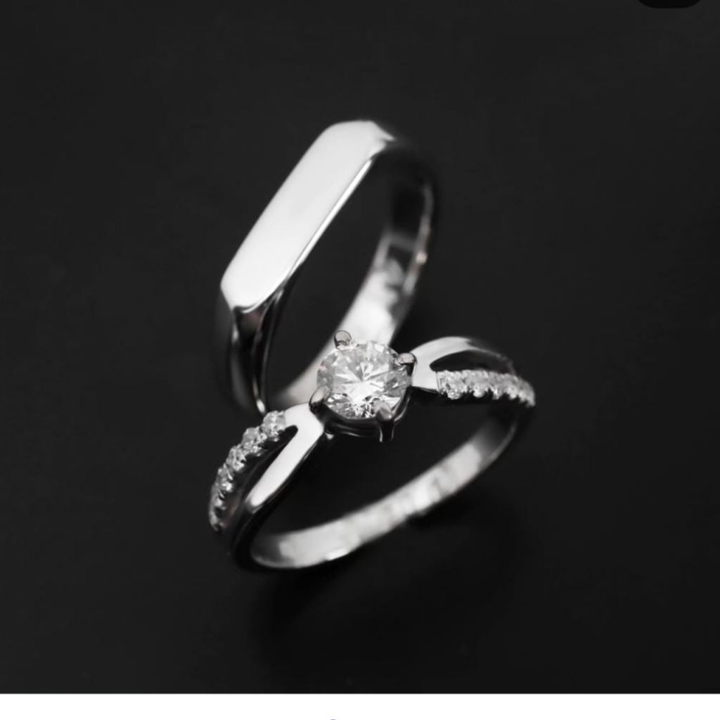 cincin couple perak muslim /cincin halal paladium
