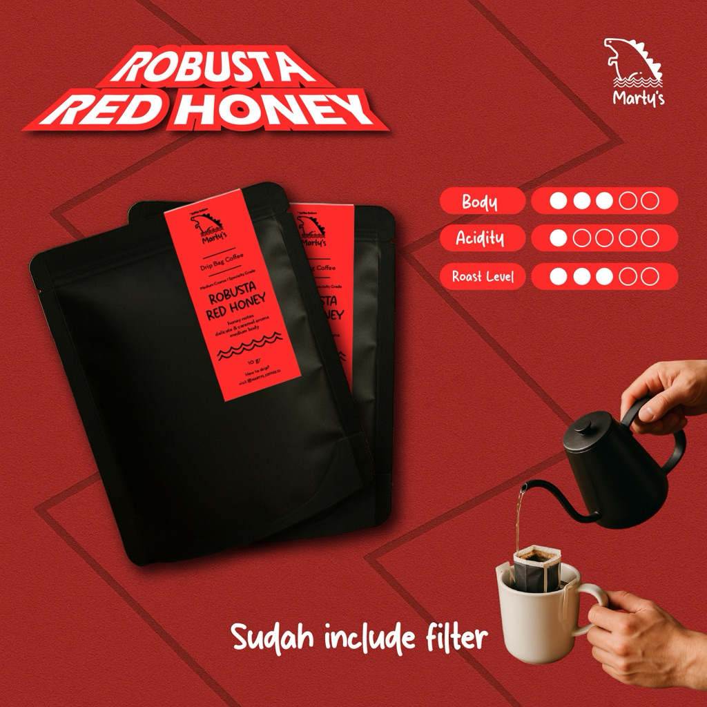 

Kopi Drip - Robusta Red Honey ( process )