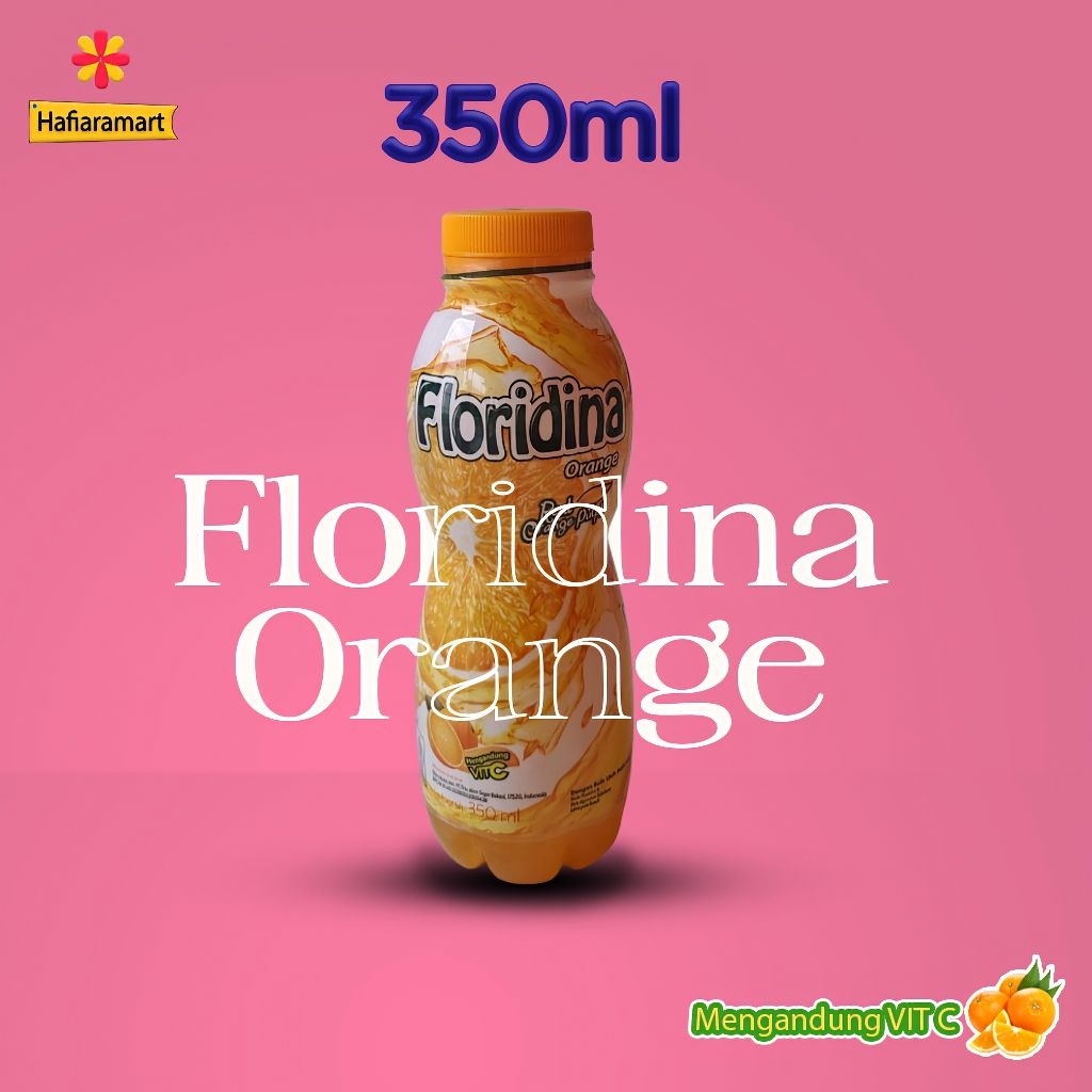 

Floridina Orange Minuman Botol Segar Siap Minum Hilangkan Haus 350ml Rasa Jeruk
