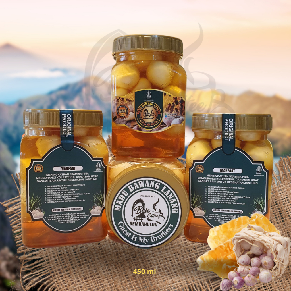 

Rendaman Bawang Putih Tunggal Dengan Madu 450ml