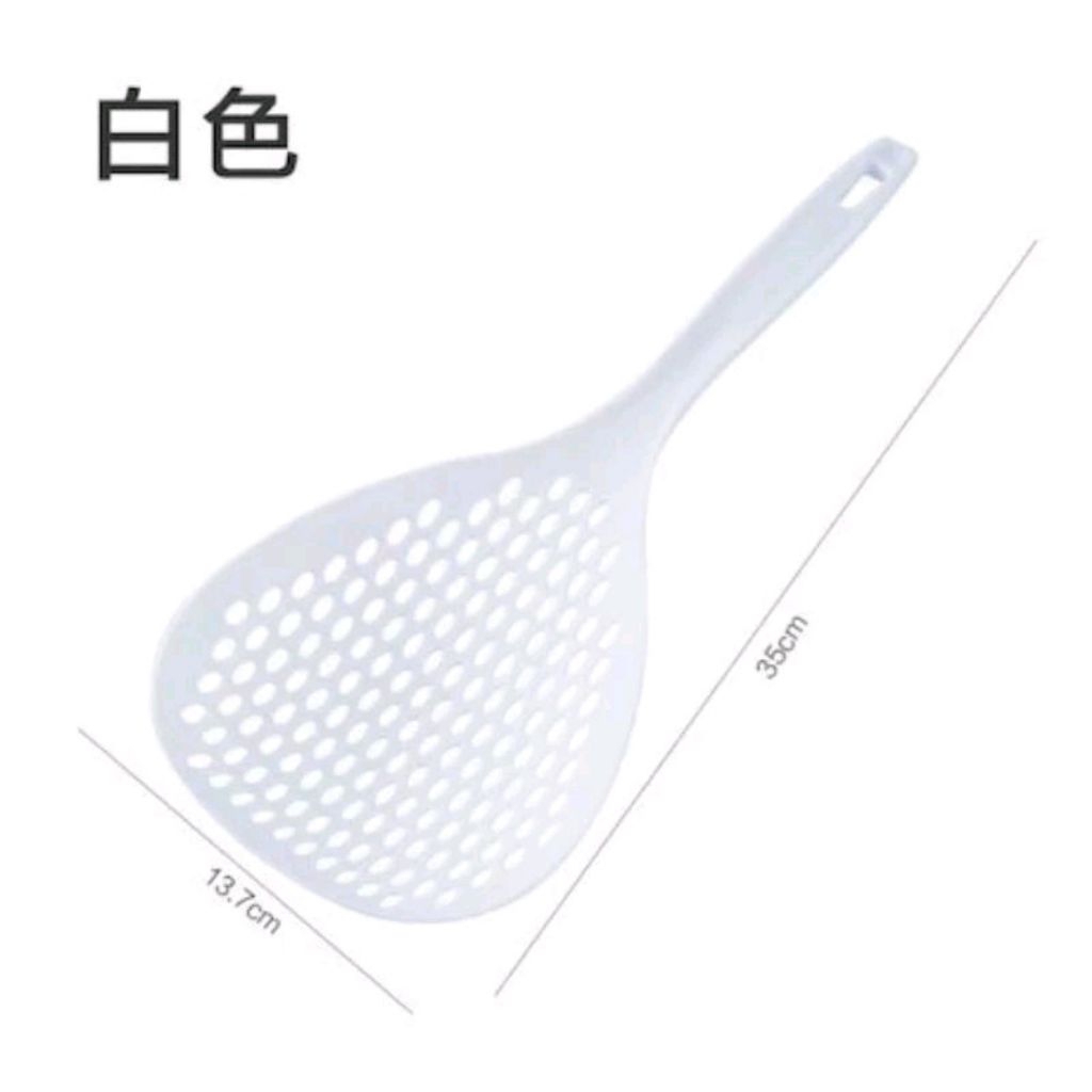 Sendok Saringan Mie Centong Plastik sendok mie jumbo Saringan mie serbaguna
