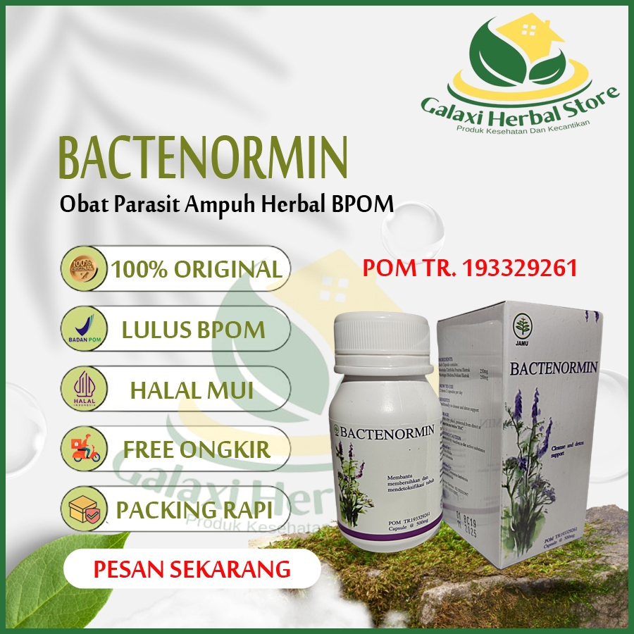 BACTENORMIN ASLI 100% ORIGINAL OBAT PARASIT AMPUH HERBAL BPOM