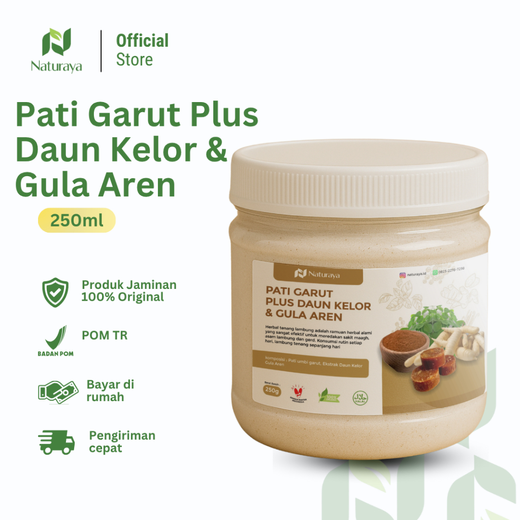 

Pati Garut Daun Kelor & Gula Aren Naturaya 250gr – Minuman Sehat Alami | Shopee Mall Original