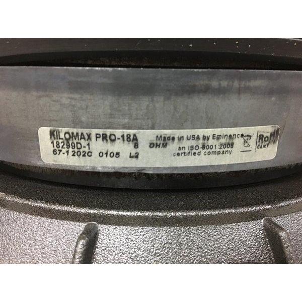 Speaker 18 Inch Eminence Kilomax Pro 18 A / Kilomax PRO18A / PRO-18A – Original Made in USA