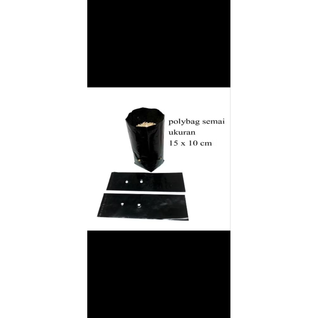 100 lembar polybag semai kecil kualitas terbaik