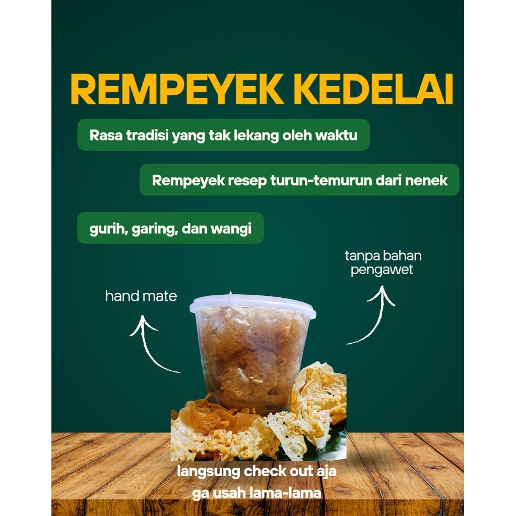 

PEYEK KEDELAI// 1 TOPLES// RENYAH DAN GURIH// HAND MATE DAN TANPA PENGAWET