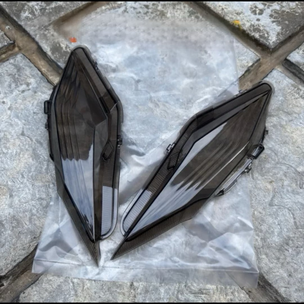 Mika Cover Tutup Lampu Sein Depan 1Set Kiri Kanan Warna Smoke Pnp Motor Beat New/Beat Deluxe 2020-20