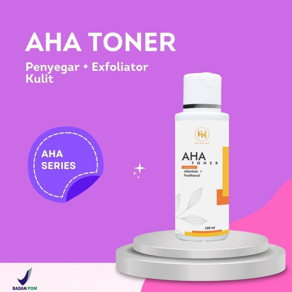 AHA Toner HN Skincare Penyegar Kulit Wajah Flek