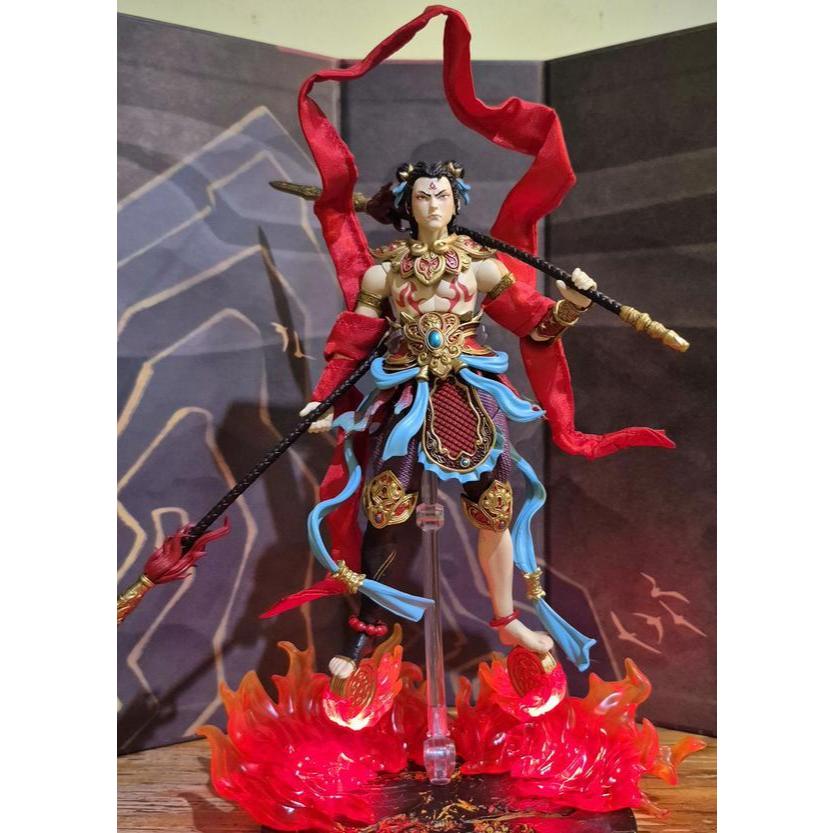 Custom Wired Scarf Selendang untuk Fancy Realms Ne Zha juga untuk kitbash Action Figure lainnya SHF 