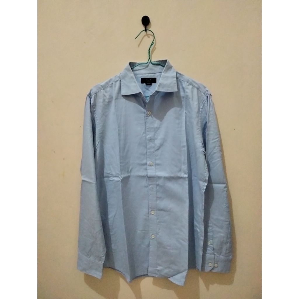 [preloved] kemeja biru langit