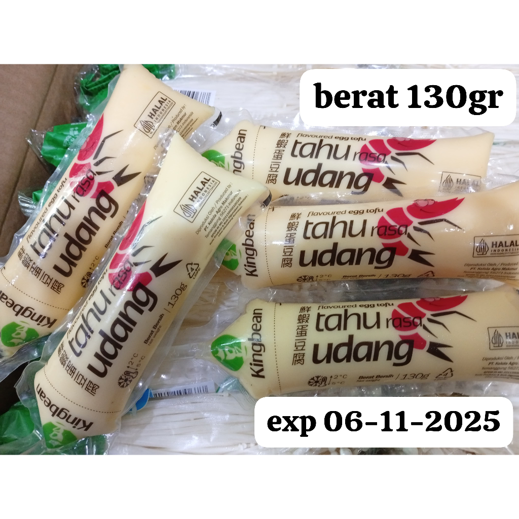 

Kingbean Tofu Tahu Sutra Rasa Udang 130 gr
