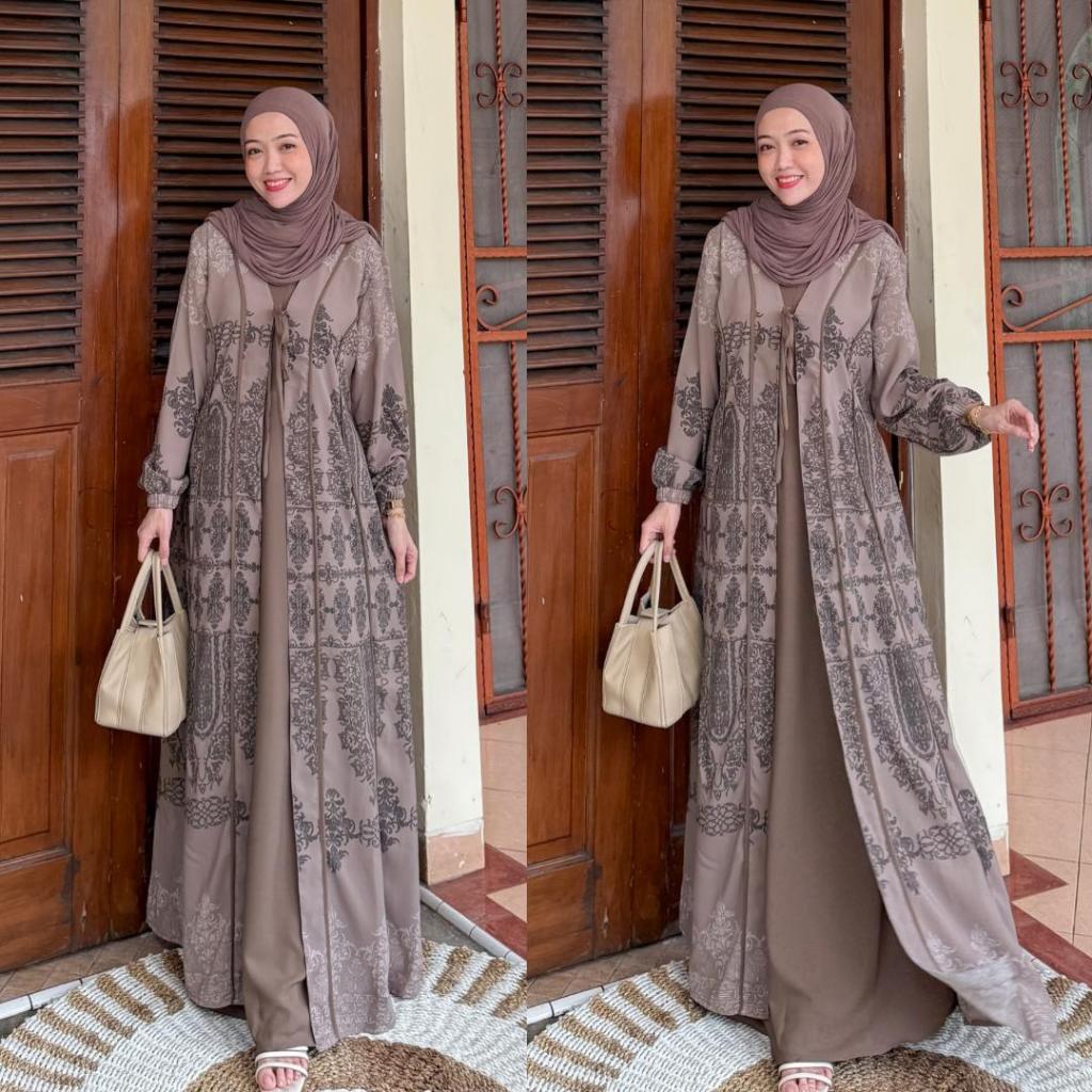 Joley Cloth - Alia Dress Abaya Motif Simple Mewah Outfit Kondangan Elegant Lionel Richie Outfit