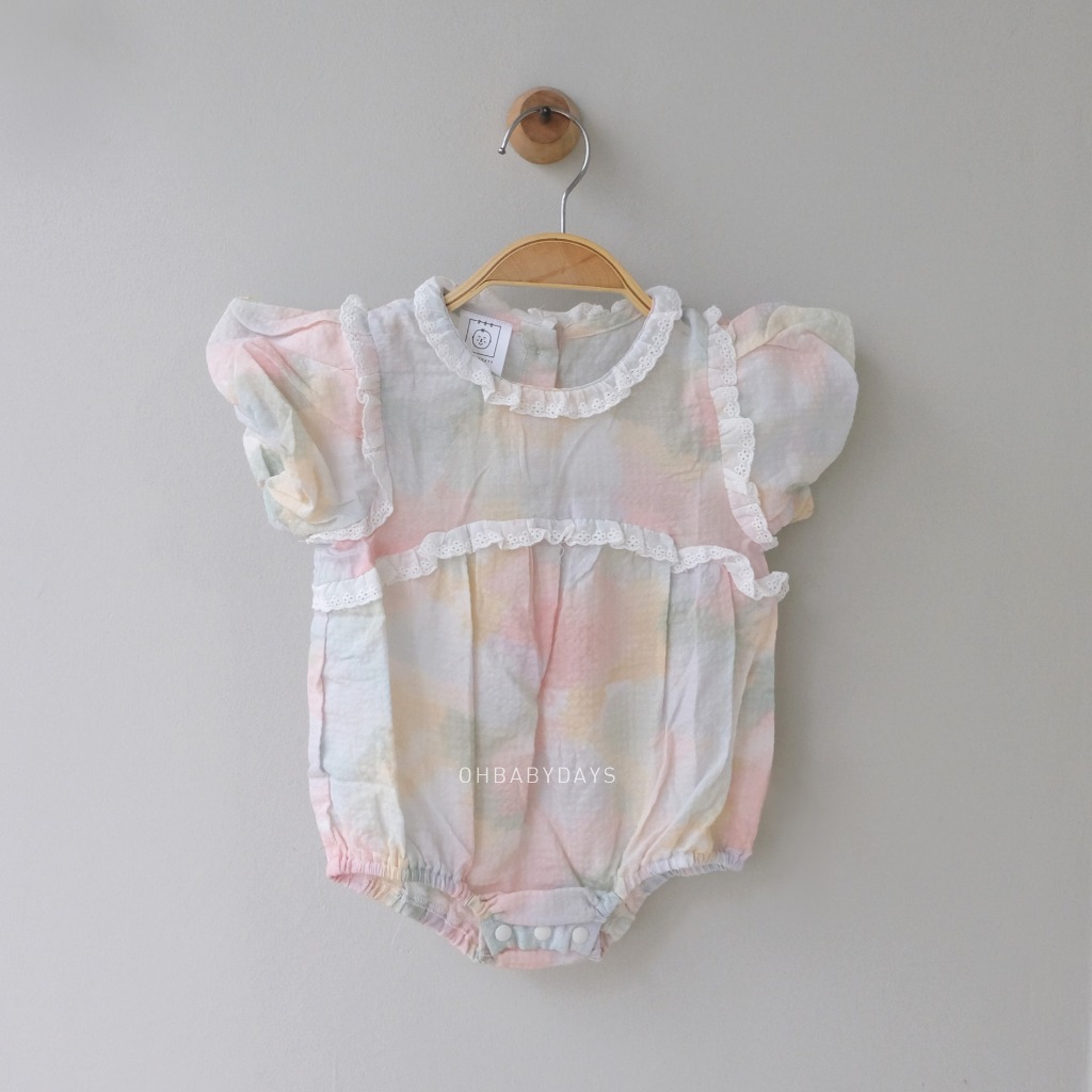 OHBABYDAYS | Jumper Romper Bayi | Rainbow Pastel Romper