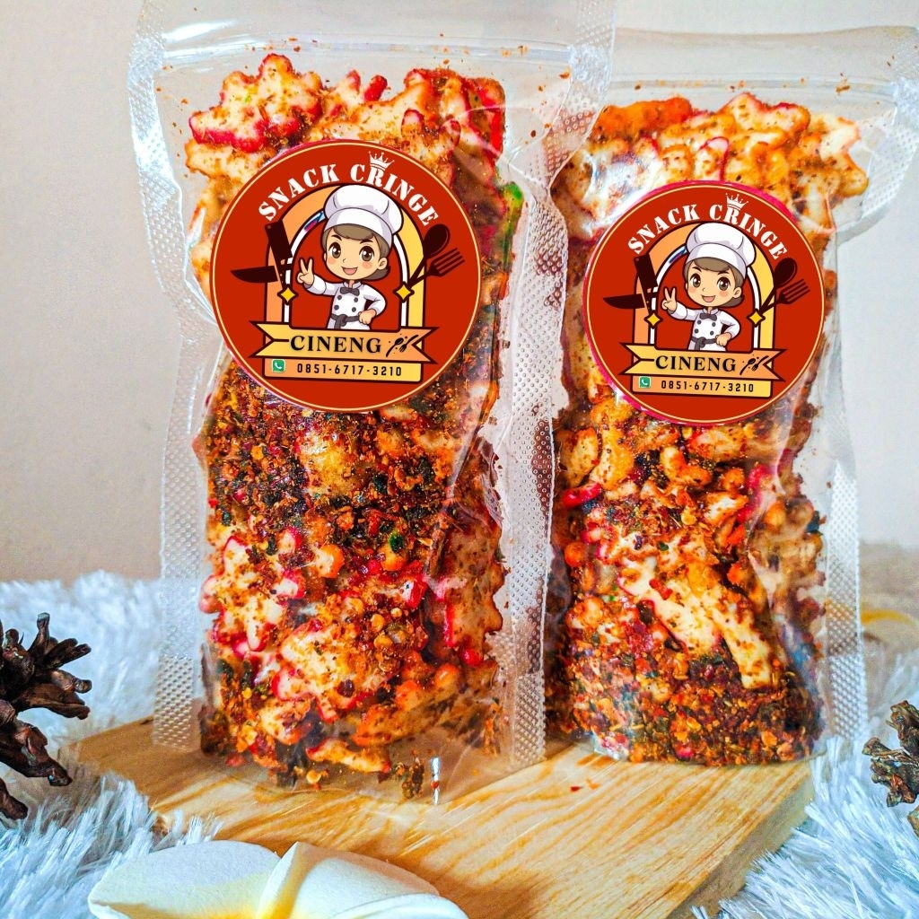 

Kerupuk bintang pedas daun jeruk/90gr/snack cringe/cemilan viral