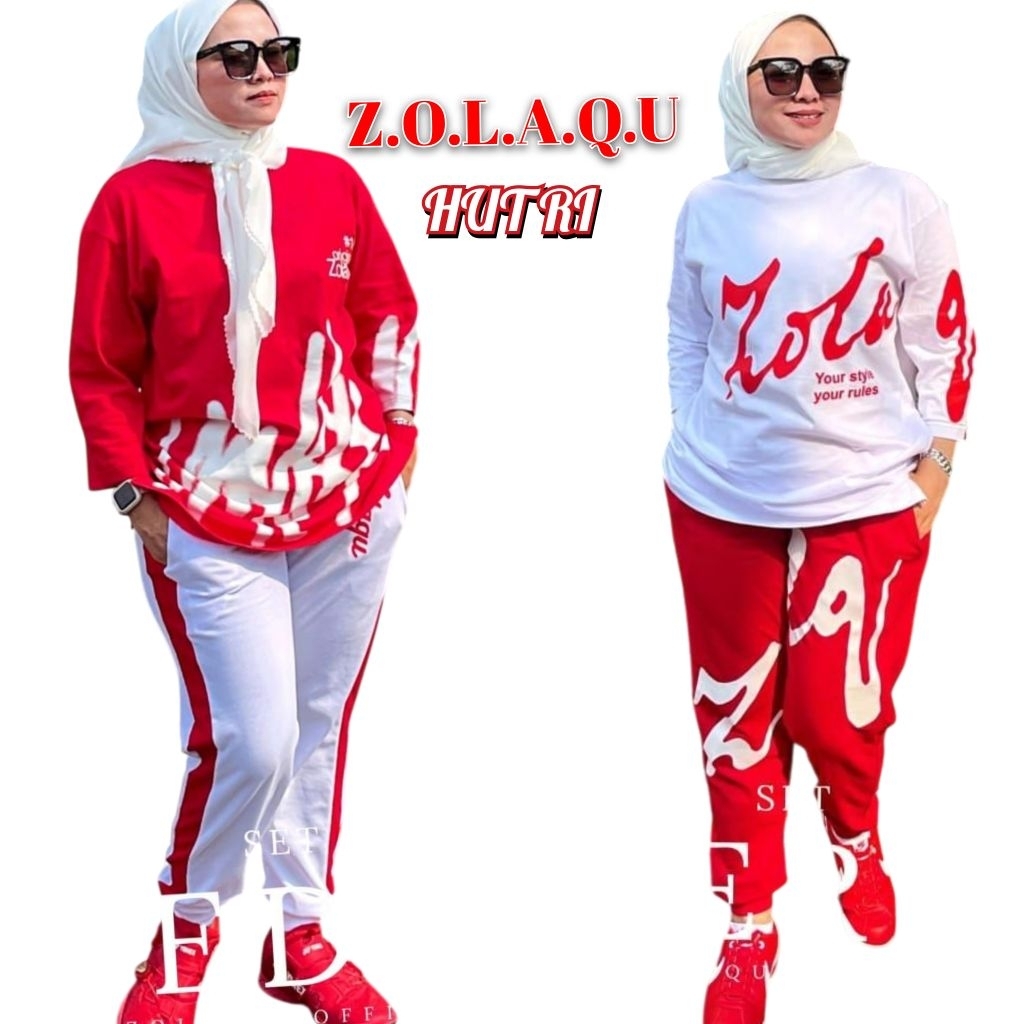 SETELAN ZOLAQU MERAH PUTIH SPECIAL HUTRI