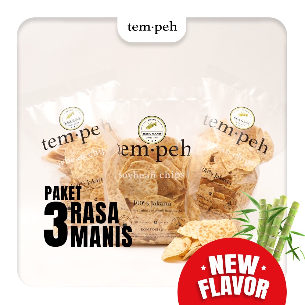 

Special Treats 3 tem.peh Manis | rasa baru, keripik tempeh snack HALAL