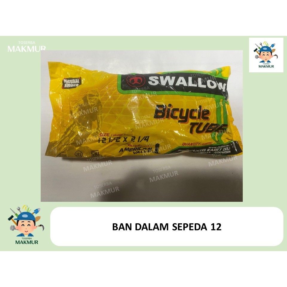 BAN DALAM SEPEDA 12 X 2 1/4 SEPEDA ANAK / MINI / BMX / KECIL