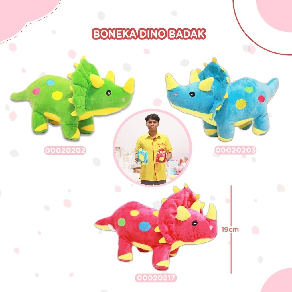 BONEKA DINO BADAK ANIMAL KECIL
