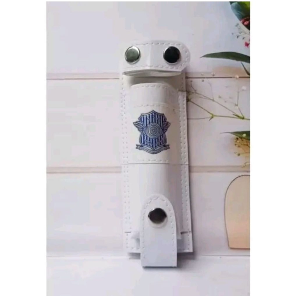 SARUNG TONGKAT BUTTON STICK LANTAS POLANTAS POLRI POLISI LOGO LOGAM