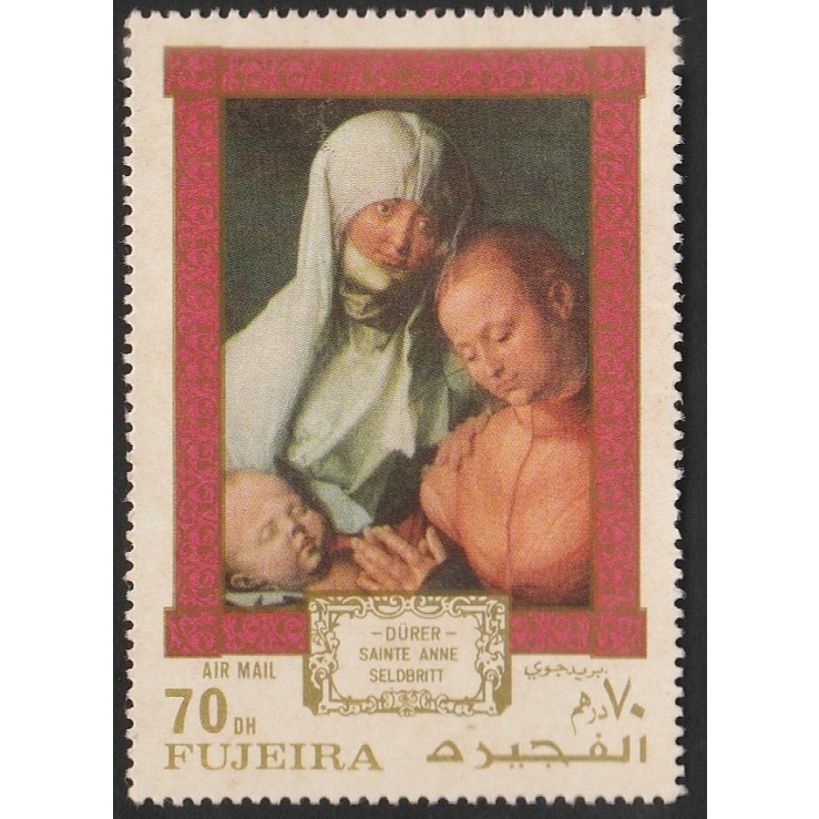 

A 12380 SATU BUAH PRANGKO NOMINAL 70 DIRHAM TEMA LUISAN SAINT ANNE KARYA DURER DENGAN KONDISI BELUM ADA CAP