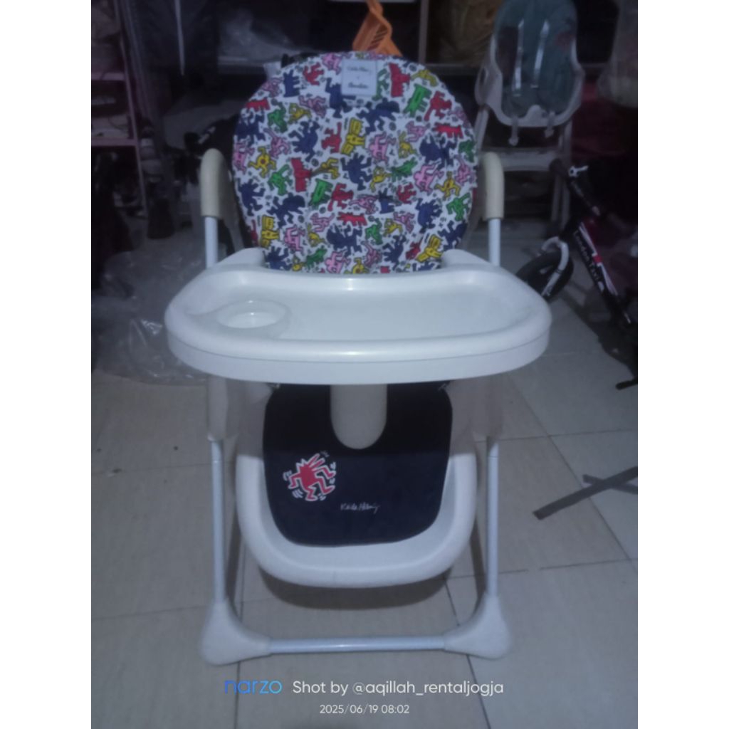 preloved highchair cocollate keith haring