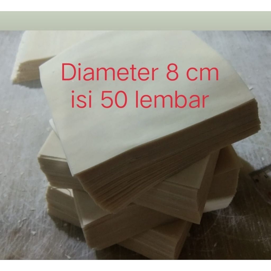 

Kulit dimsum kotak 8cm (1pack 50lembar) cocok utk pangsit/somay/batagor lentur tidak mudah sobek