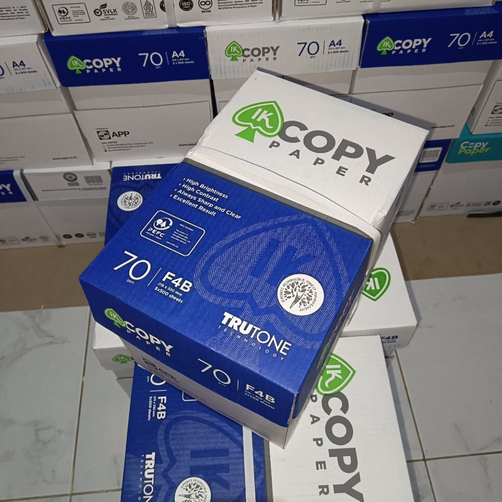 

KERTAS F4 70 COPY PAPER 43 DUS ( PESANAN )