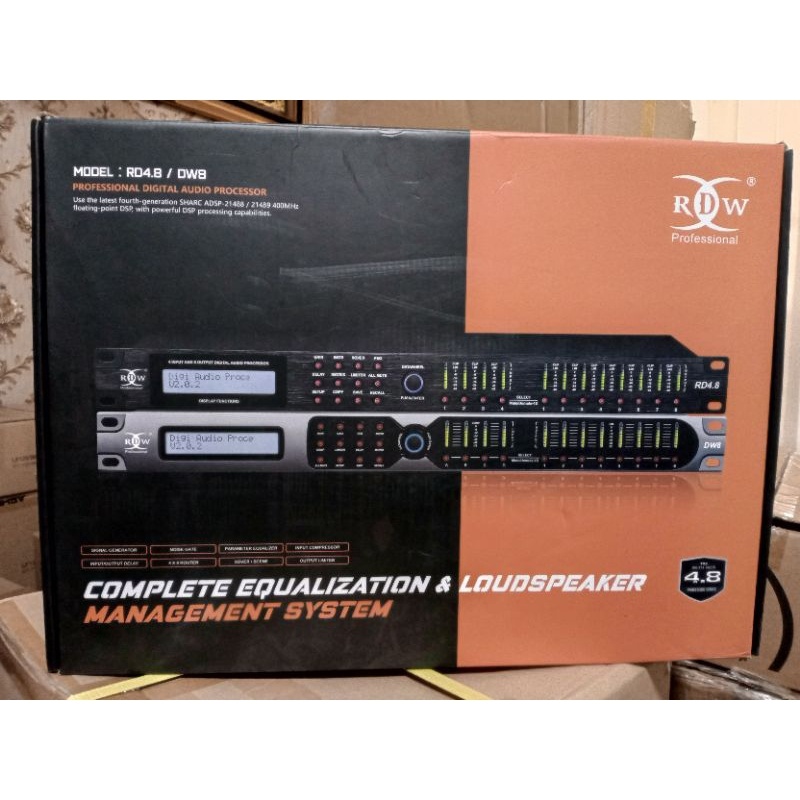Digital Audio prosesor RDW DLMS Manajemen speaker RD4.8 Original