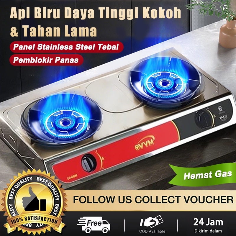 Kompor Gas Baja Tungku Dua/Kompor Gas Rumah Tangga/Kompor Gas Dua Tungku