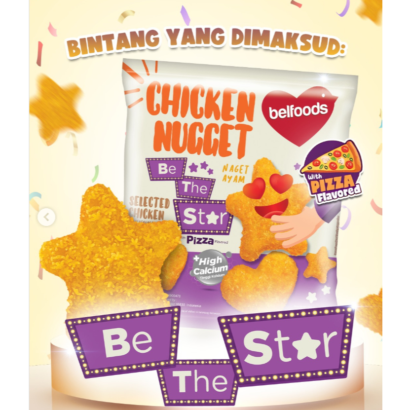 

belfoods chicken nugget be the star 450gr